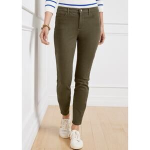 Talbots Jegging Pants Womens‎ Size 4 Petite In Olive Green Color EUC
